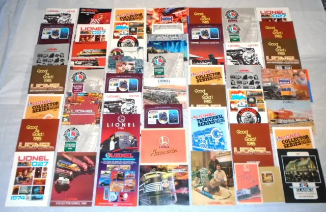 Vintage LIONEL Train 50 Original MPC Postwar Misc. CATALOG Assortment Lot EX LN