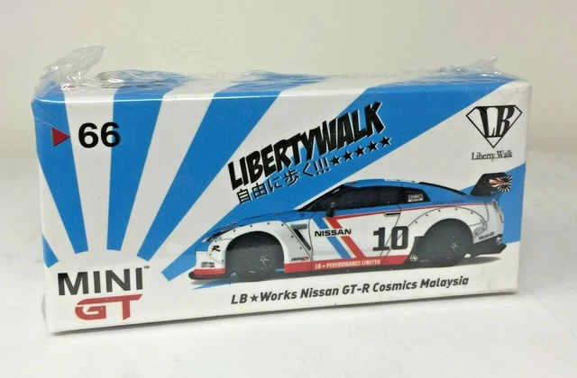 MINIGT 66 LB★WORKS 日産 GT-R COSMICS マレーシア MINI GT 66 Nissan GTR R35 Type 1 Rear Wing Ver 1+2 Cosmics