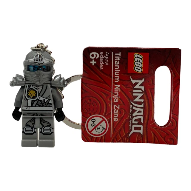LEGO NINJAGO MINIFIGURE Keychain Titanium Ninja Zane 851352 Free