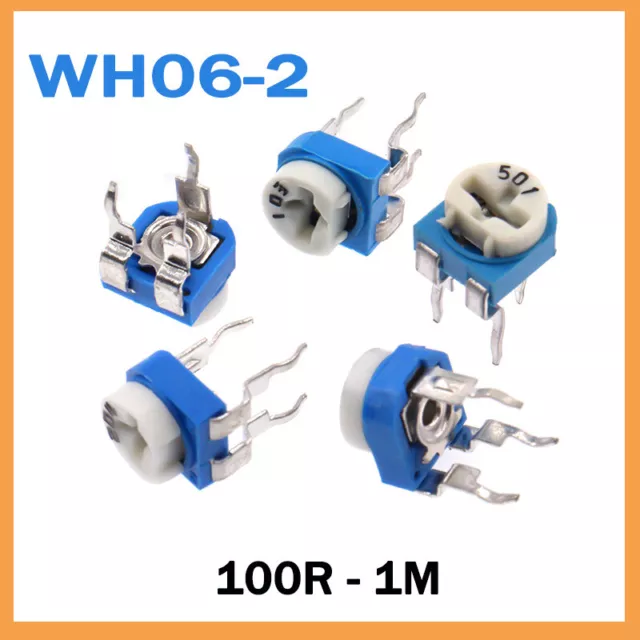PCB Potentiometer Trimmer Variable Adjustable Resistor Trimpot 100R-1M 16 Values
