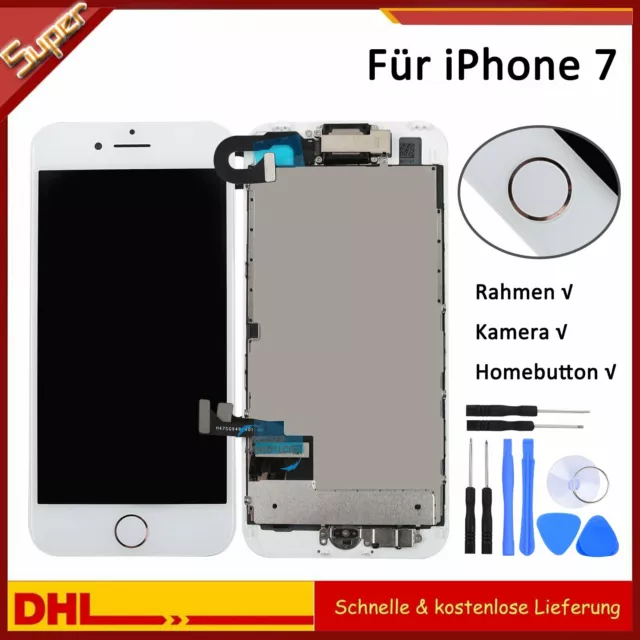 Für iPhone 7 Display LCD Retina Komplett VORMONTIERT Touchscreen Bildschirm Weiß