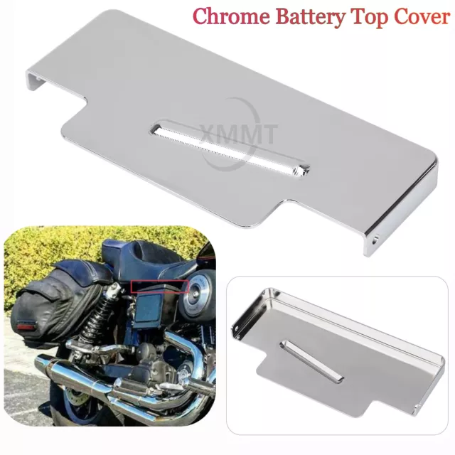 Chrome Battery Box Top Cover Fit For Harley Dyna Wide Glide FXD FXDWG EFI FXDWGI