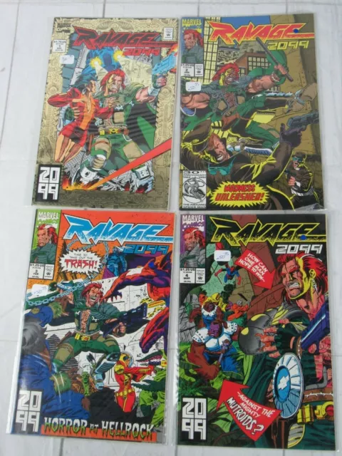 Ravage 2099 #1-4 1992 Marvel Comics Lot of 4 Comics