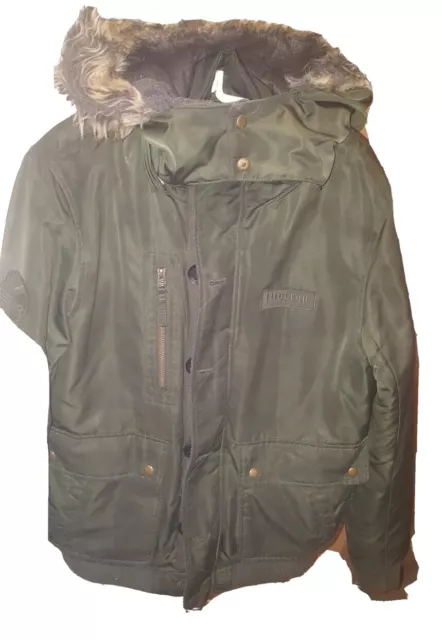 FIRETRAP KHAKI HOODED  Men's  PARKA Coat