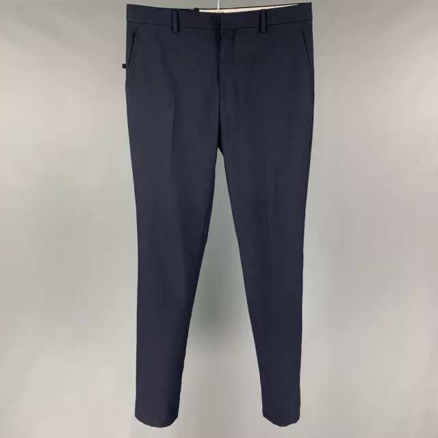 CALVIN KLEIN 205W39NYC x Andy Warhol Size 34 Navy Polyester Viscose Dress Pants