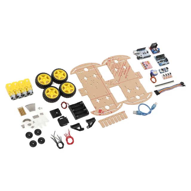 SMART ROBOT CAR Chassis Kit Tracking Motor Robot Smart Car Platform For ...