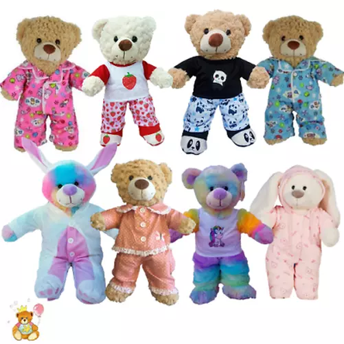 Pyjama, Pj - Teddybär Kleidung Für 40.6cm/40cm Teddys & Build A Teddybär