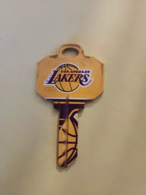 Los Angeles Lakers house key blank Schlage