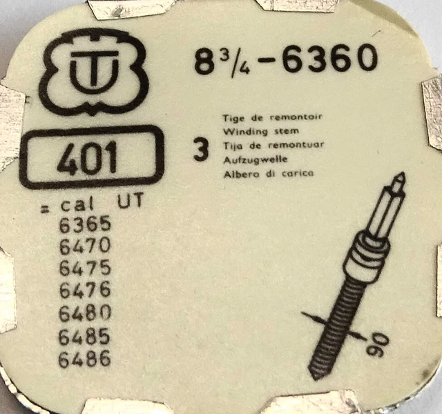 Tige De Remontoir Pour Montre LIP Felsa R.100 - 21/22, Gillet Besançon, Neuve