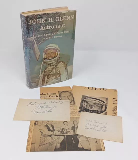 John Glenn Scott Carpenter Wally Schirra Deke Slayton Mercury 7 astronaut signed