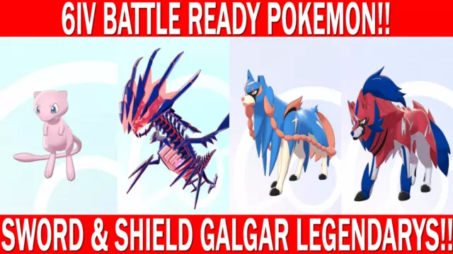 Pokemon Sword & Shield 6IV Mew, Zacian, Zamazenta, Eternatus Battle Ready!!