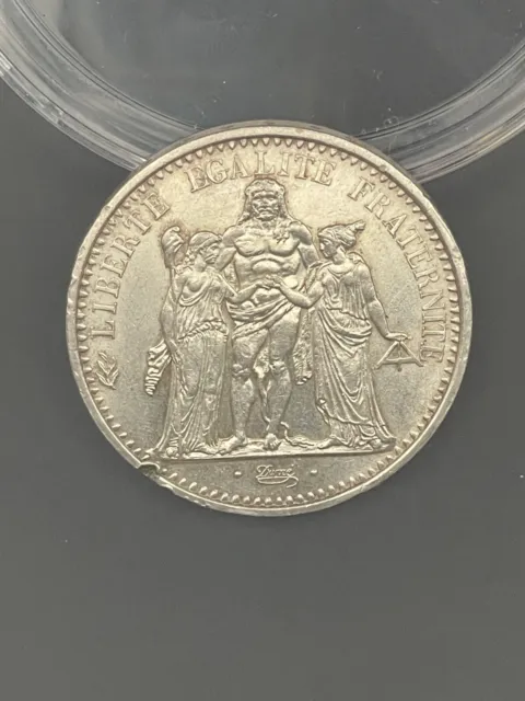 10 Francs Silber Frankreich Hercules Gruppe 900er Silber