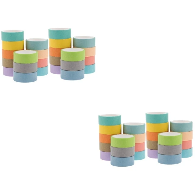 48 PIEZAS HAZLO TÚ MISMO Cinta Washi Exquisita Cinta Washi Diario Cinta Washi Macaron Colores Was