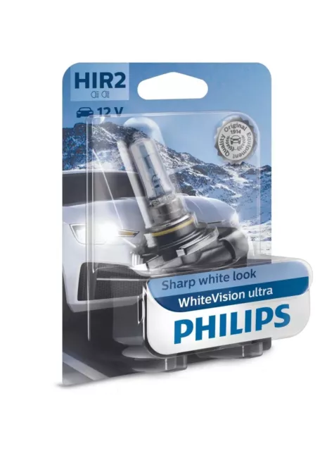 HIR2 12V 55W PX22d WhiteVision Ultra 1Pc Philips