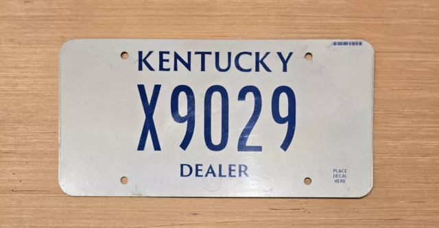 Kentucky - Dealer License Plate - KY - Flat