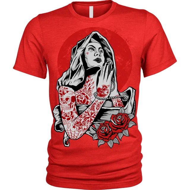 Virgin Mary T-Shirt tattoo tattooed alternative Unisex Mens