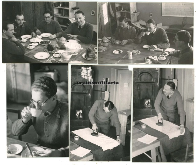 26x Orig. Foto Aufklärer Pilot Offiziere 1.(F)/124 Flugplatz KEMI Finnland 1942