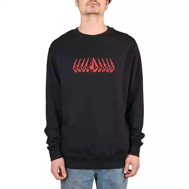 Volcom Watanite Pullover Crew Sweater - Black