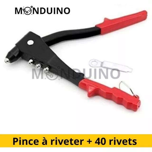 Pince À Riveter + 40 Rivets - Neuve - Riveteuse Sertir