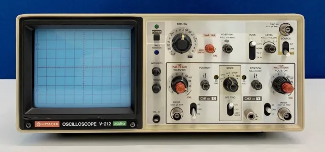 Hitachi V-212 V212 20MHz Oscilloscope