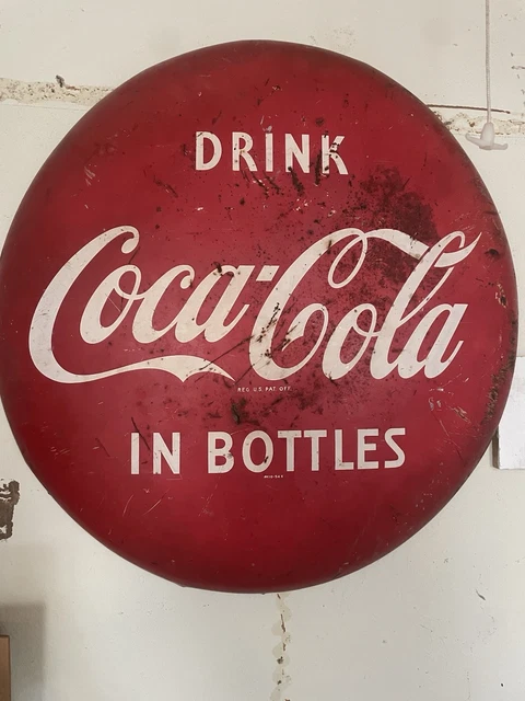 COCA COLA BUTTON Sign $69.00 - PicClick CA
