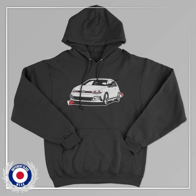 Felpa Con Cappuccio Uomo Golf Gti Volkswagen Vw Car Auto Da Corsa