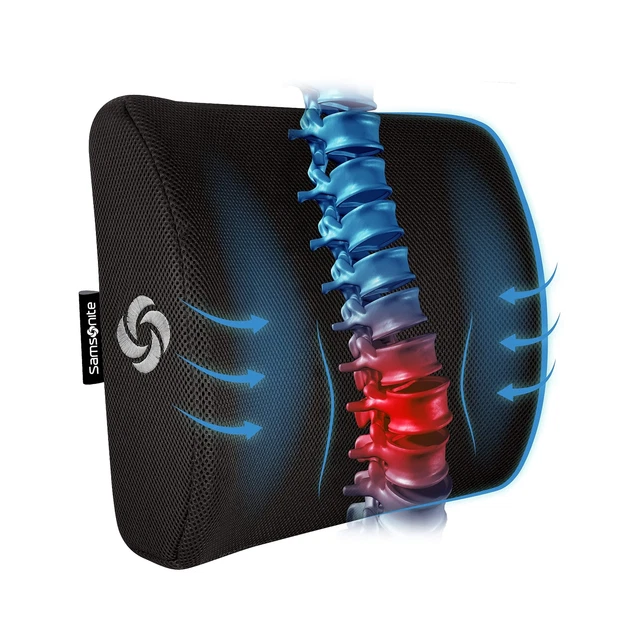 SAMSONITE - [OUR MOST COMFORTABLE] Lumbar Support Pillow For Office Chair and...