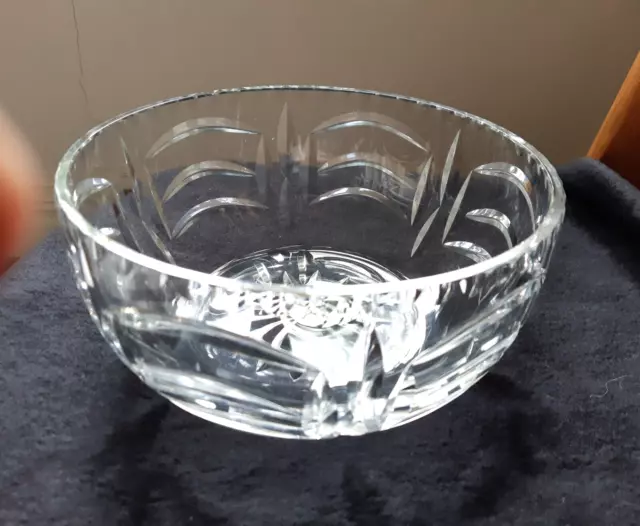 Vintage Art Deco Large quality cut crystal Webb Corbett centrepiece master bowl