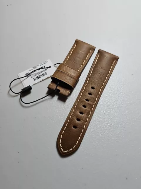 Panerai 26mm OEM Vintage Brown Leather Strap AUSTRIA MADE For 22mm Tang Buckle