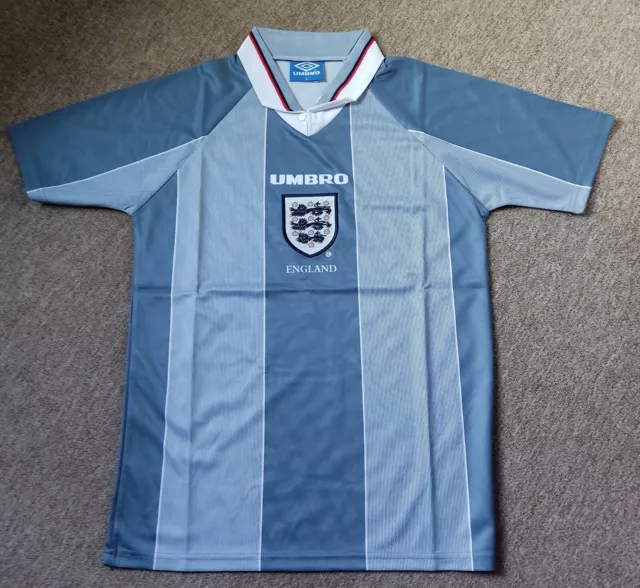 1996 Euro England Retro Football Shirt Size Small Men's New