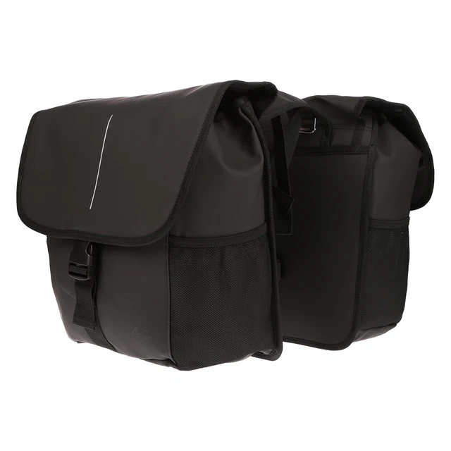 Sacoche Vélo Arrière Double 30L Étanche - Grands Rangements, Poches, Sangles Réfléchissantes