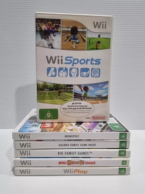 Nintendo Wii 6 X Game Bundle Lot + Manuals