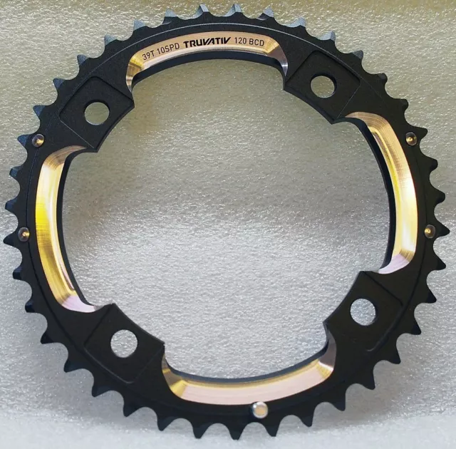 SRAM Truvativ chainring MTB 39T S2 BCD 120mm CNCAF S-Pin For BB30 X0/X9/X7 Black