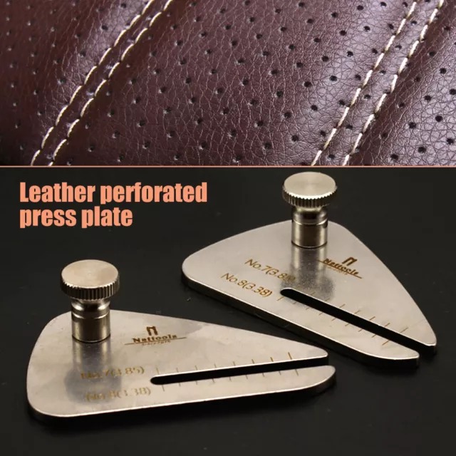 Pressplatte Leder Loch Stanzplatte zum Selbermachen Leder Handwerk Stanzloch? 3