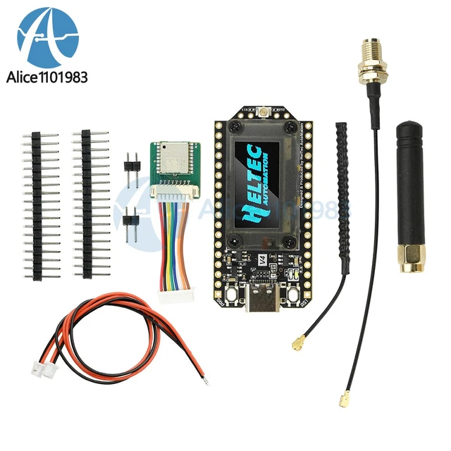 Heltec V4 LoRa ESP32 Board Mit OLED, Bluetooth, WiFi, 2.4G Antenne, GPS & Gehäuse – Komplettset Für Bastler