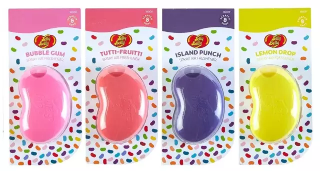 4 x Spray JELLY BELLY Bean Sweet Air Freshener ASSORTED Fragrance