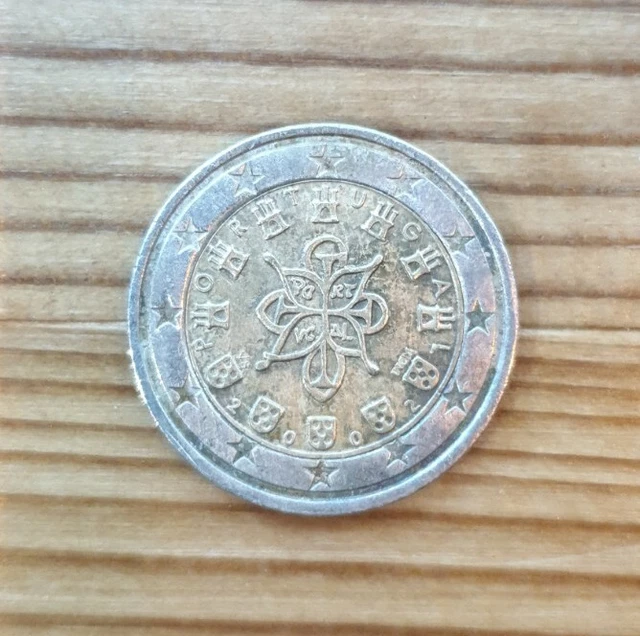 2 Euro Portugal 2002 Fehlprägung Erkennen 2-EURO-MÜNZE PORTUGAL 2002 seltene fatale Fehlprägung (unrund