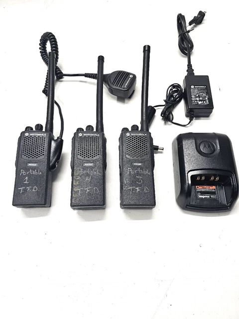 Three Motorola PR860 35-50 MHz Low Band Two Way Radio AAH45CEC9AA3AN