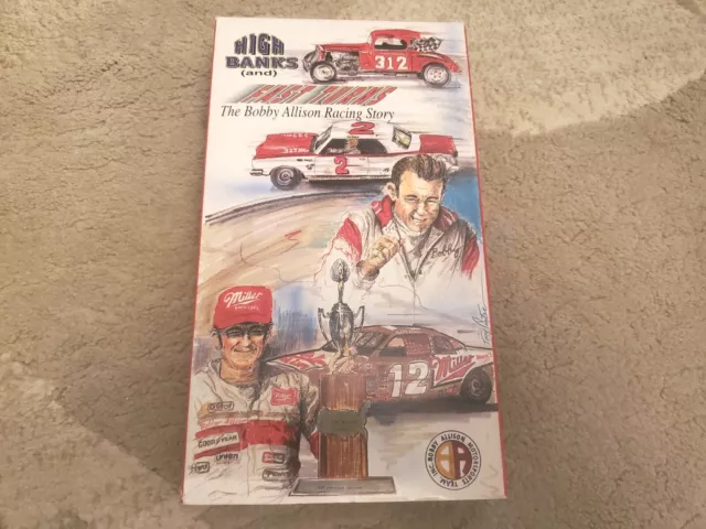 HIGH BANKS AND FAST TURNS VHS The Bobby Allison Racing Story NASCAR Very Good
