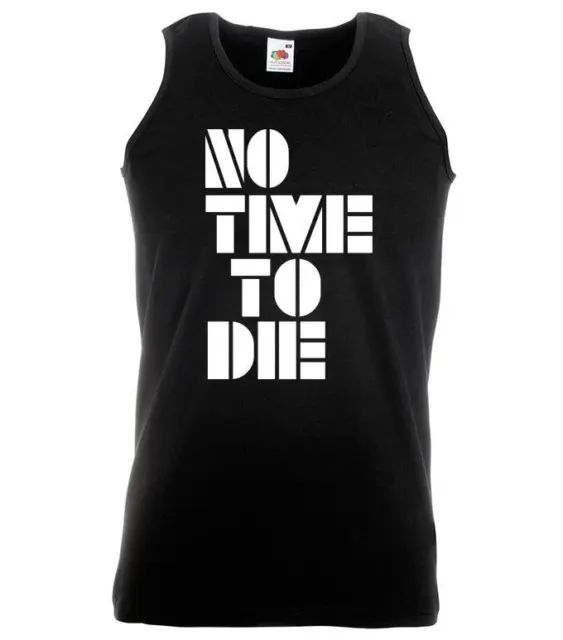 Unisex Black No Time To Die British Spy Movie Secret Agent Quote Vest