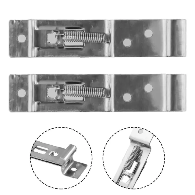 Langlebig Nummernschild Clips Federhalter Halterung Metall Rahmen Zubehör 3