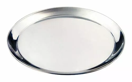 Genware NEV-52039 Tray, Stainless Steel, 12' Round, 300 mm