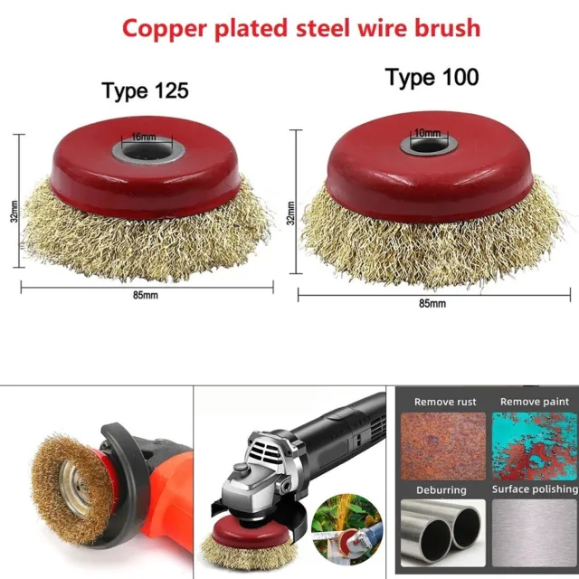 Cepillo de alambre de acero cepillo hogar herramienta de pulido disco de lijado 1 * 1 PC