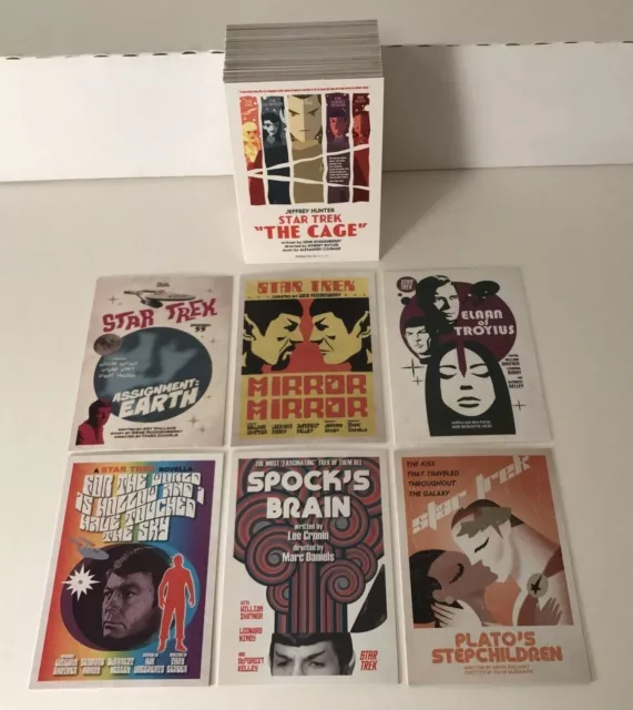 STAR TREK "PORTFOLIO PRINTS" THE ORIGINAL SERIES Complete Trading Card Set (80)