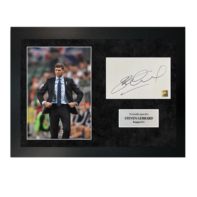 Steven Gerrard England A4 Printed Signed Autograph Photo Display