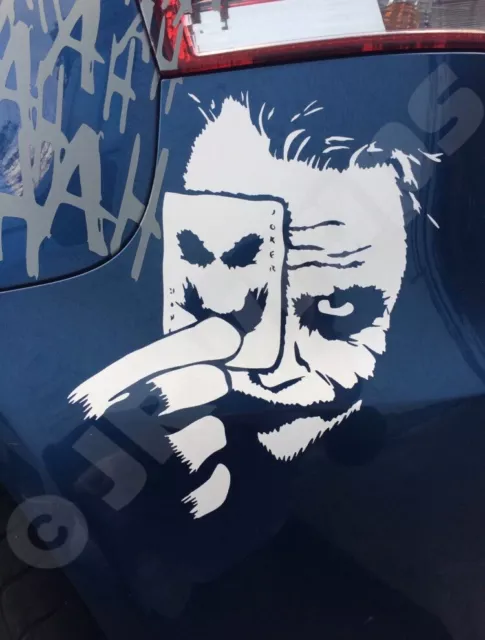 Pegatina Joker metalizada para Coche Moto Casco Sticker etichetta  Autocollant 