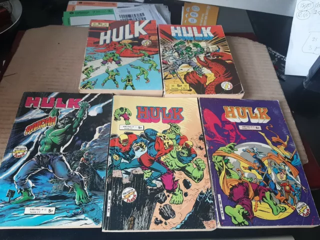 lot de 5 HULK (Collection flash) - 22, 21,19 et 2 recueils 575, 659