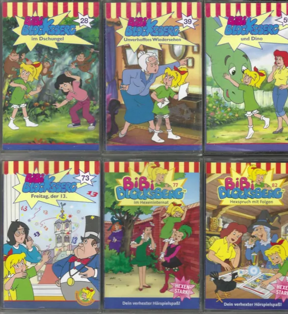 6 MC´s - Bibi Blocksberg Hörspiele Sammlung - Paket 2 - Kassetten