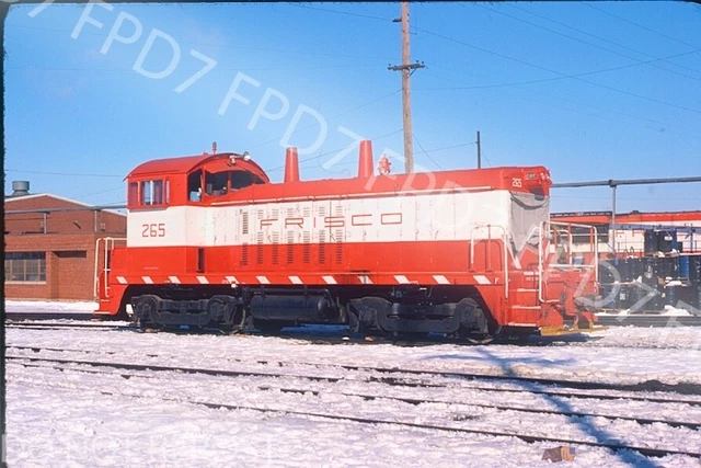 ORIGINAL SLIDE SLSF Frisco NW2 265;Springfield,MO;February 1979