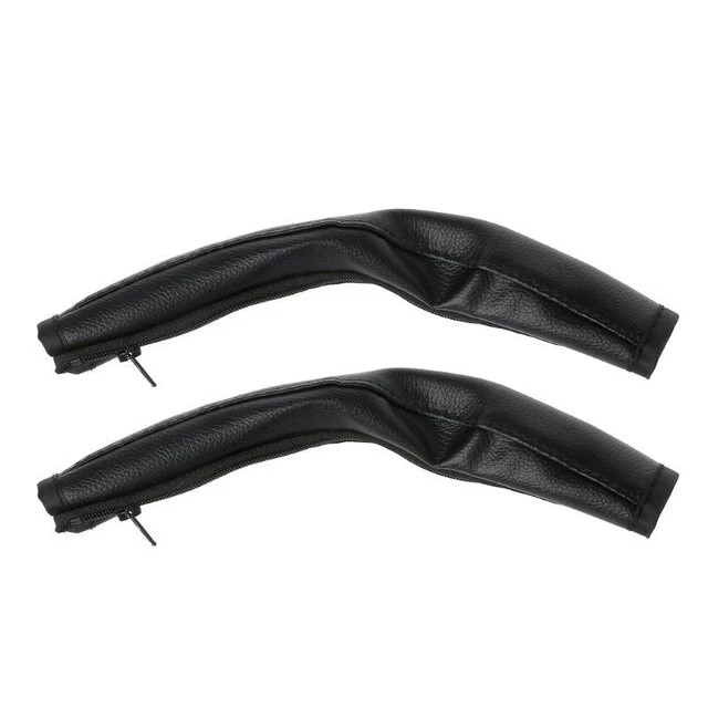 Juego de 2 piezas/reposabrazos cubierta protectora cochecito bebé cochecito mango barra de cuero